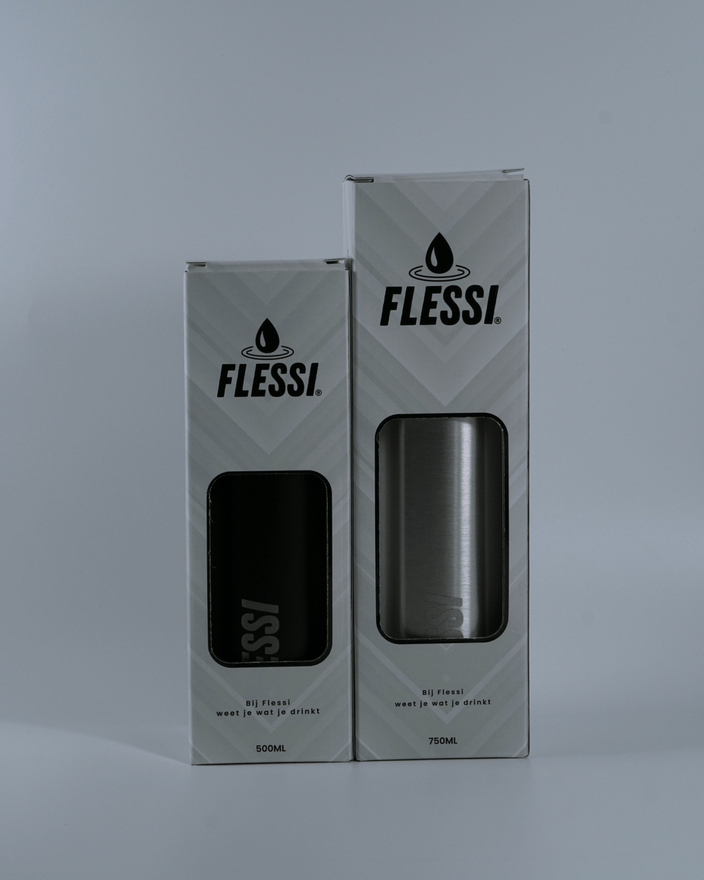 RVS drinkfles dubbelwandig - 100% plasticvrij - Flessi