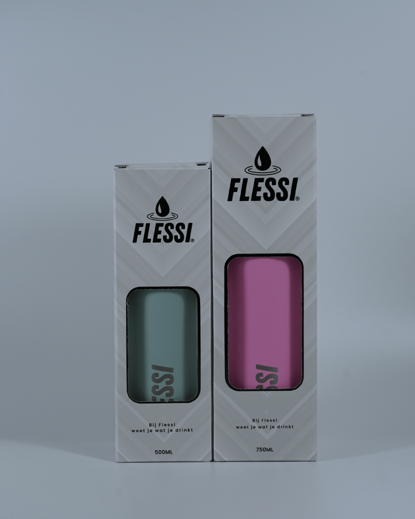 RVS drinkfles enkelwandig - 100% plasticvrij - Flessi