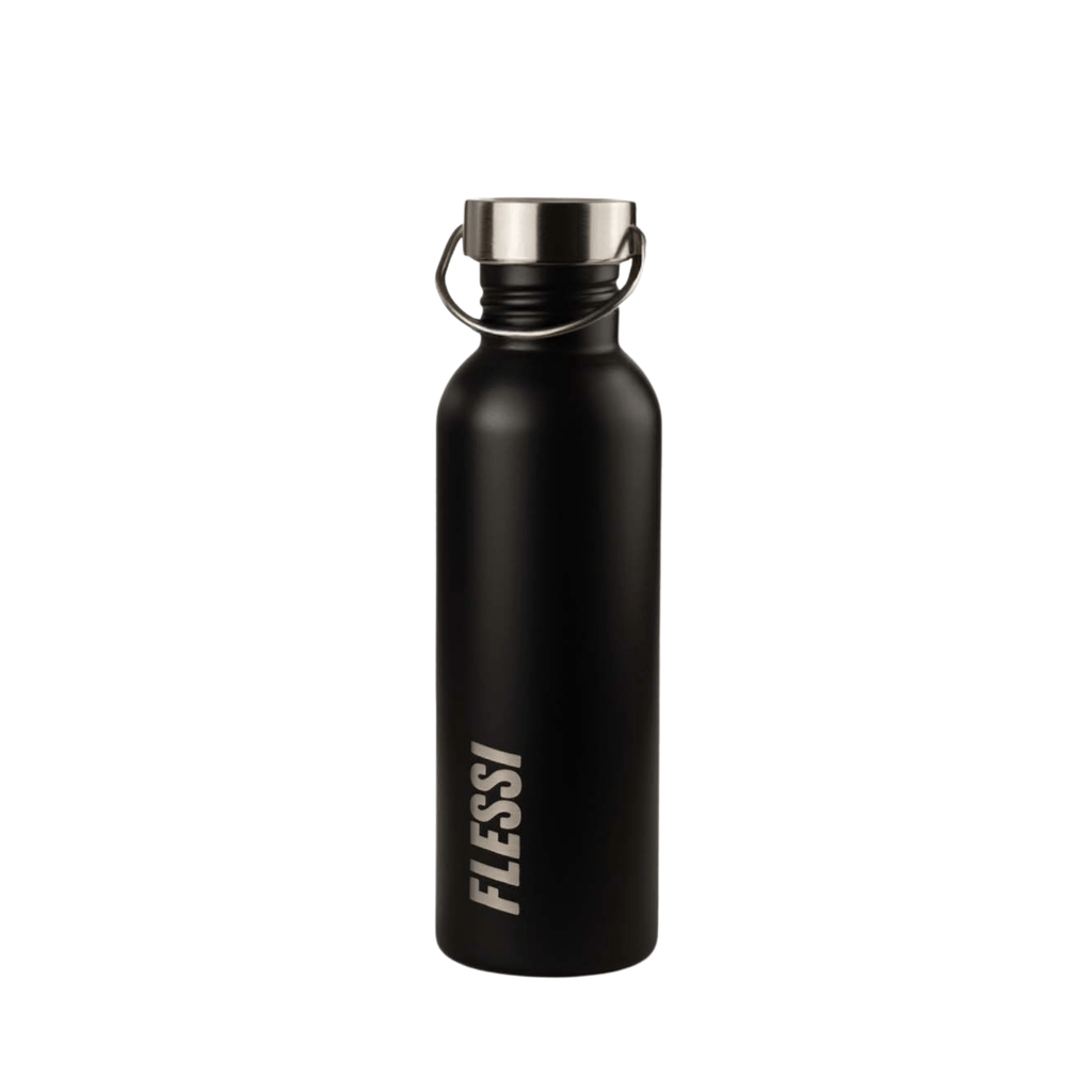 RVS drinkfles enkelwandig - 100% plasticvrij - Flessi